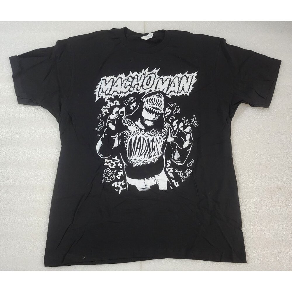 Pro Wrestling Crate Macho Man Randy Savage Madness Black T-Shirt XL NWOT